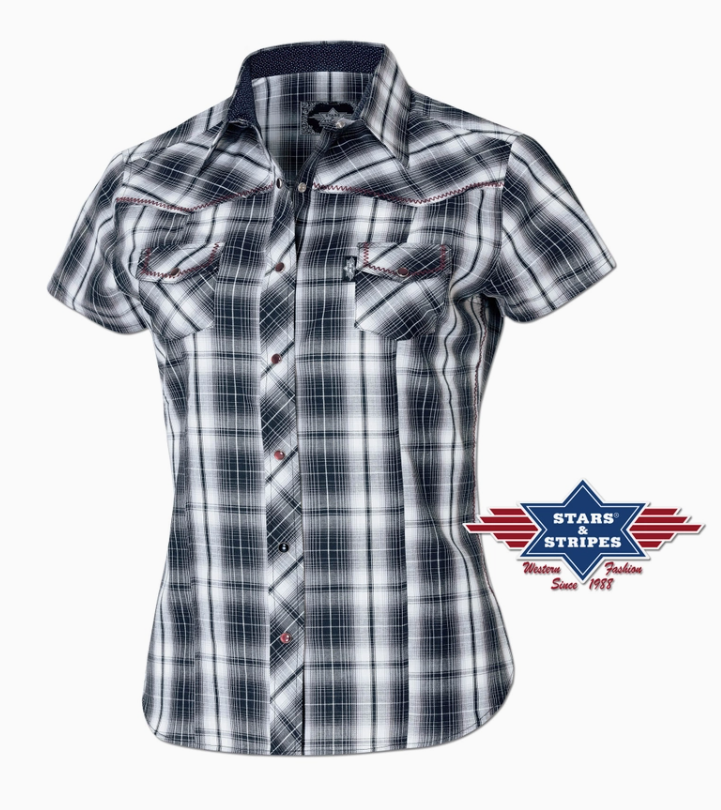 Kurzarm - Westernbluse "Larissa"