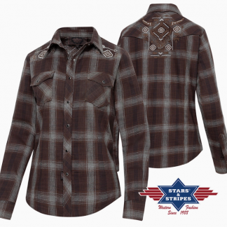 Karierte Westernbluse "Cate"