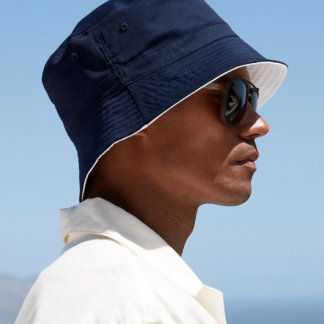 Bucket Hat „Reversible Navy"