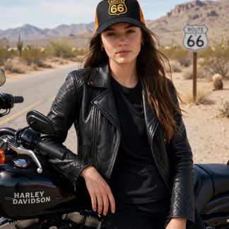 Trucker Cap "Route 66" Orange Edition