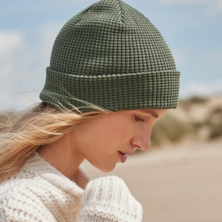 Organic Cotton Waffle Beanie