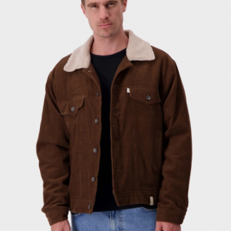 Cord Trucker Jacke - Fellkragen