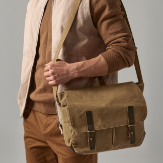 Heritage Waxed Canvas Messenger