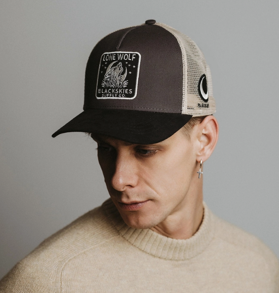 Blackskies Lone Wolf Trucker Cap