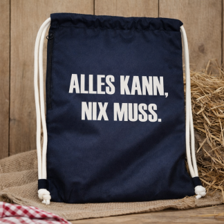 🖤Alles Kann, Nix Muss – Hessen  Gymsac  Schwarz