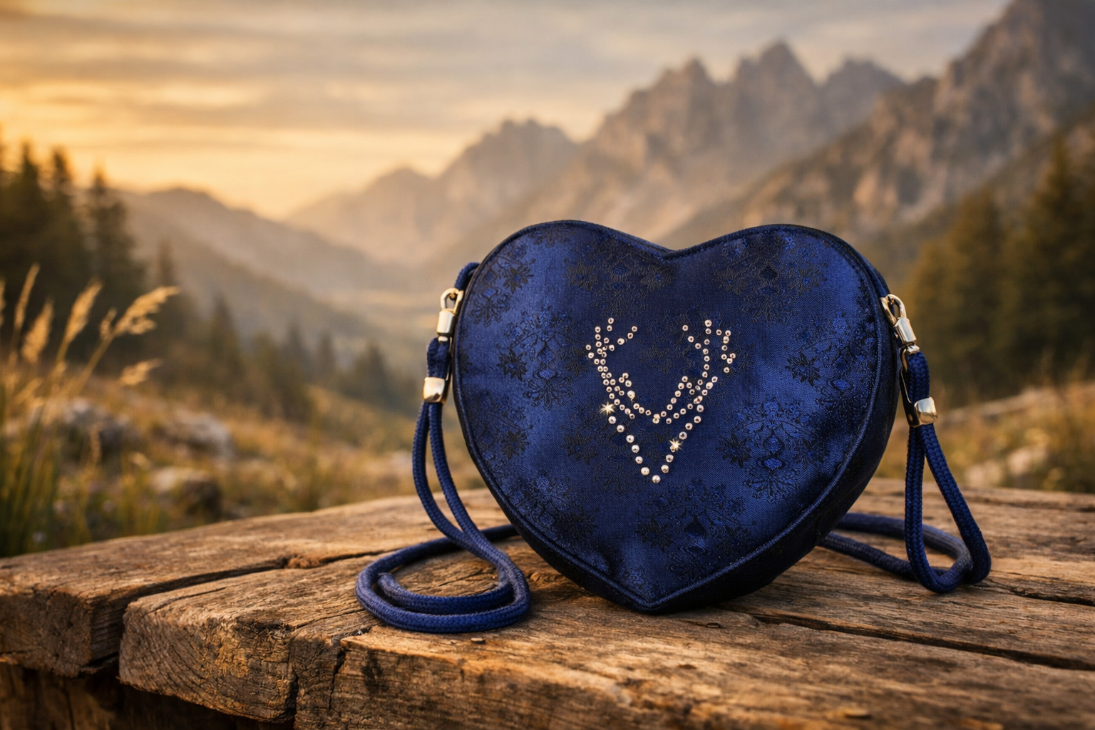 Bavaria Alpenliebe – Herz Umhängetasche