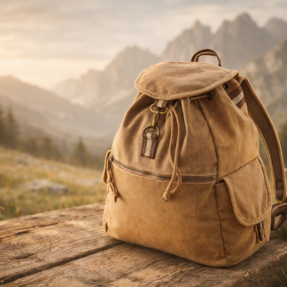 Vintage Canvas Backpack – Bavaria Alpenliebe Edition
