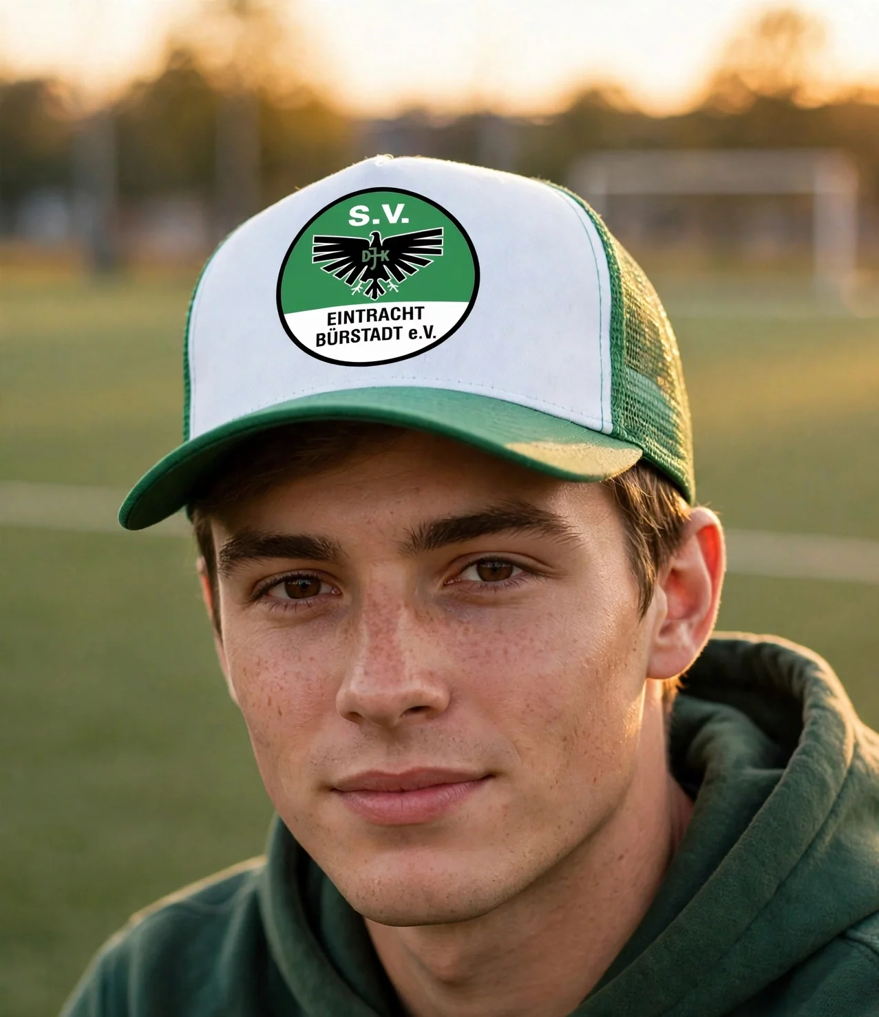 EINTRACHT BÜRSTADT SNAPBACK TRUCKER WEISS / GRÜN