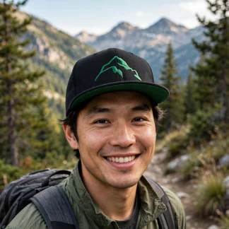 Berg Snapcap - Black / Alpine Green Edition