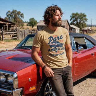 T-Shirt "Pure American Horsepower"
