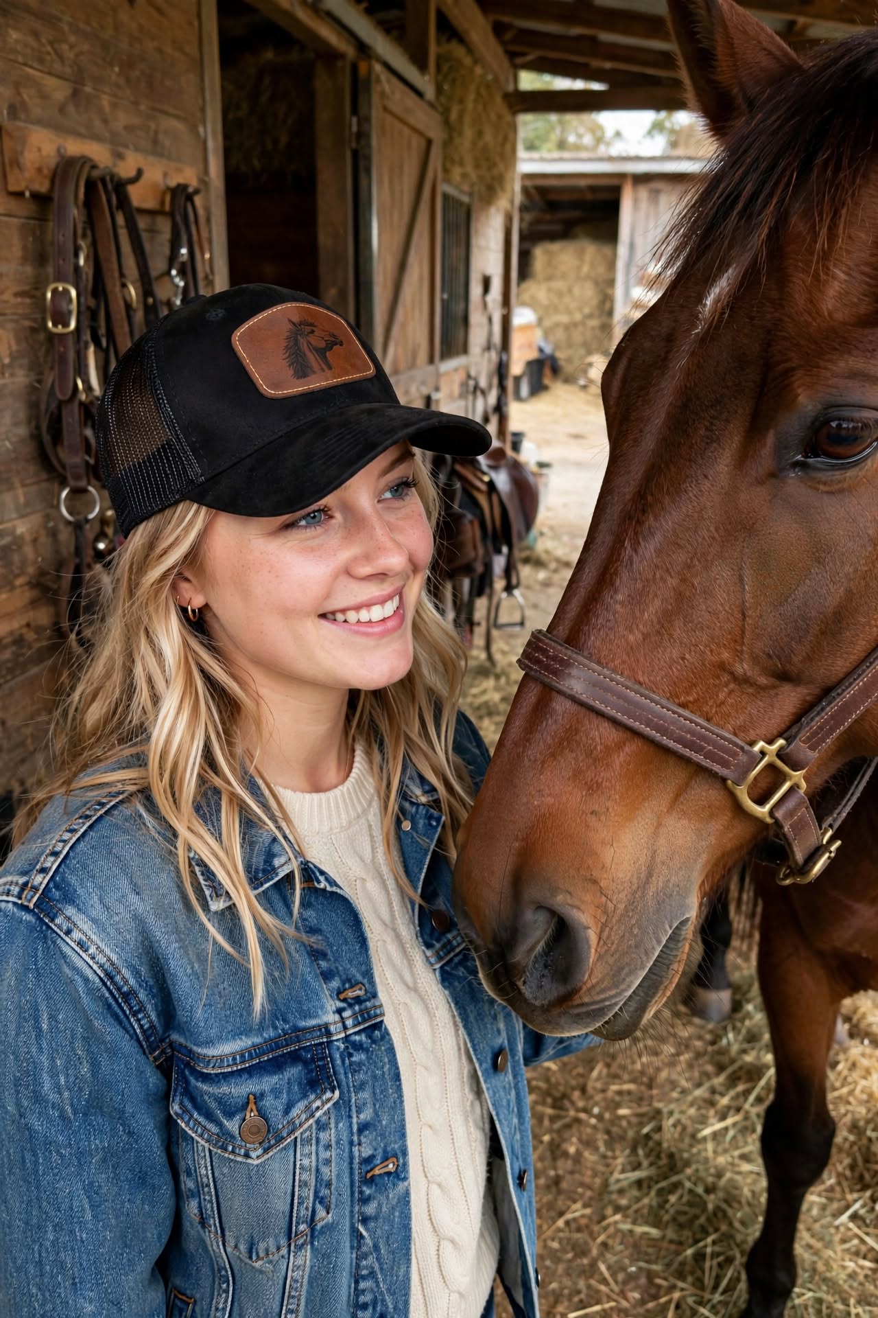 NILSON`S "Wild Spirit" Suede Trucker Cap