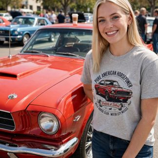 T-Shirt "PURE AMERICAN HORSEPOWER"
