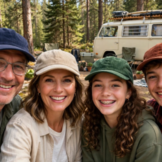 EarthAware® Organic Cord Camper Caps - Die Familien-Cap